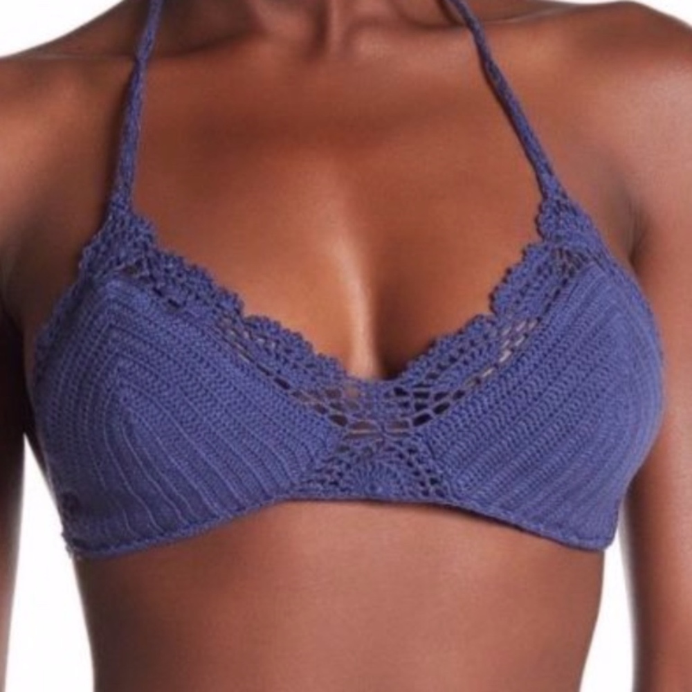 Beauty & the Beach Boho Crochet Knit Bikini Top